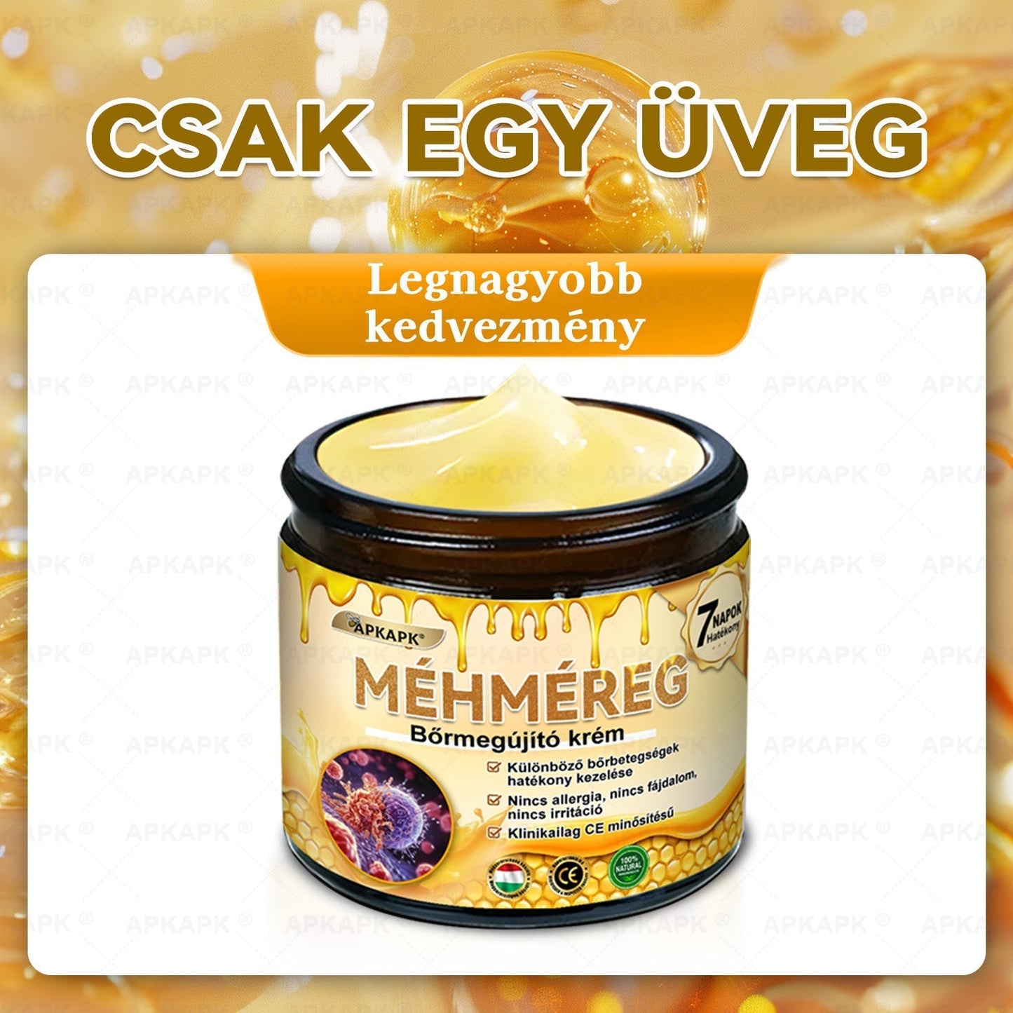 🔥🔥Ajánlott a Semmelweis Kórház által · BENU hivatalos üzlet✨𝖠𝖯𝖪𝖠𝖯𝖪® méhméreges bőrmegújító krém